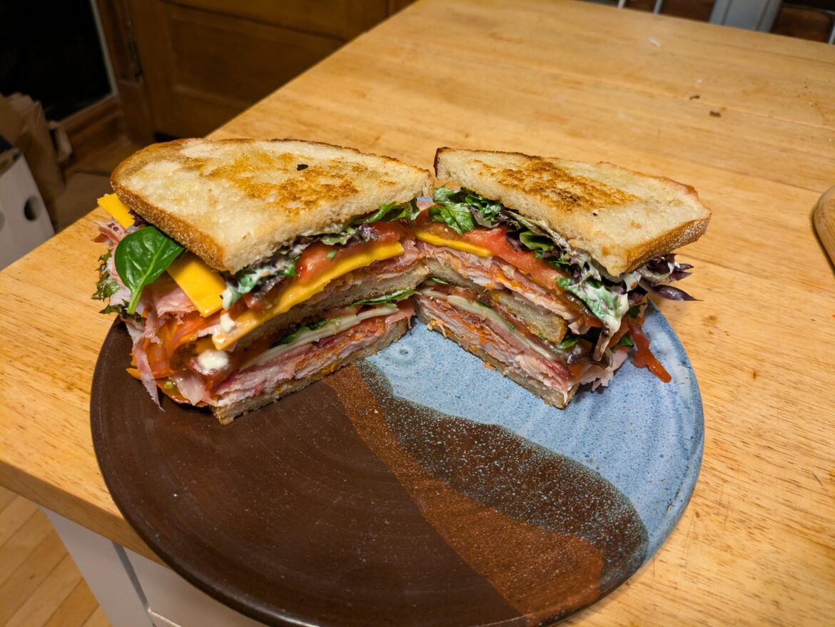 I made a club sandwich