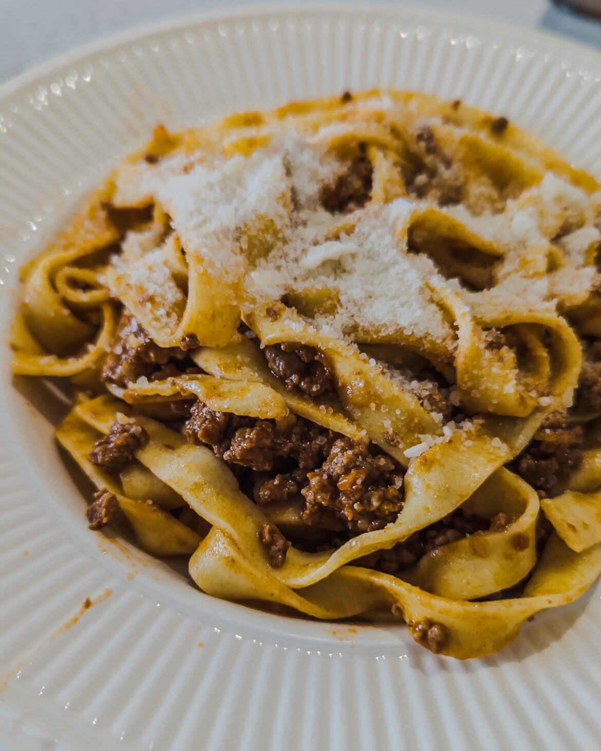 Tagliatelle with (homemade) Ragù Bolognese