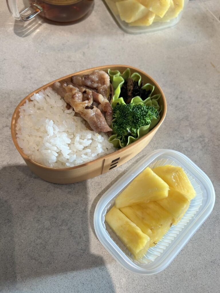 My son’s bento, yesterday