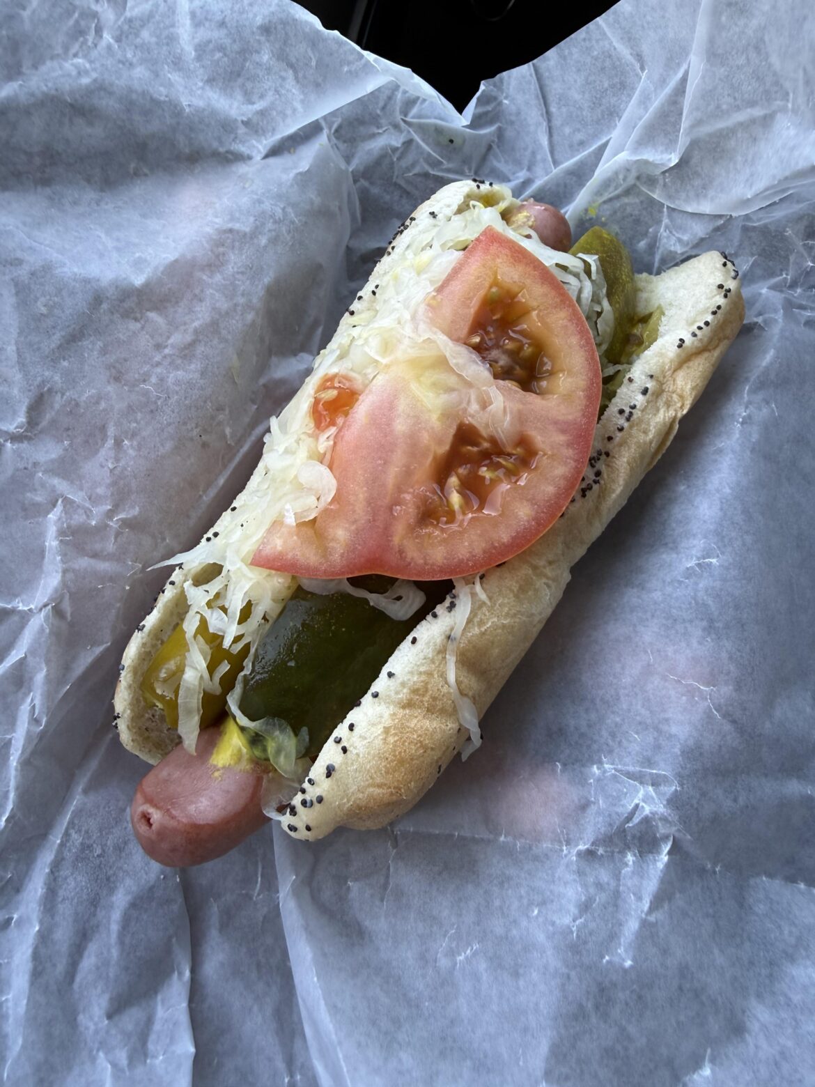 Jeff’s Red Hots - Hot Dog w/everything