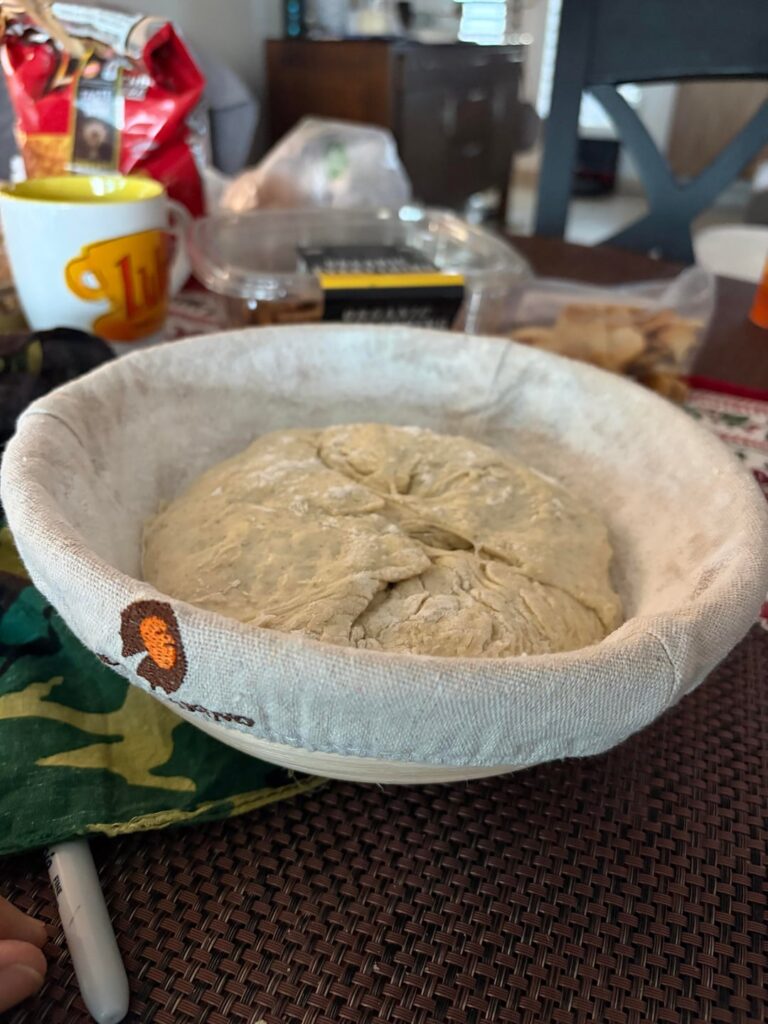 My sourdough is baking well and tastes well, but I would like it to rice more and to have a more open crumb. My sourdough is baking well and tastes well, but I would like it to rice more and to have a more open crumb.