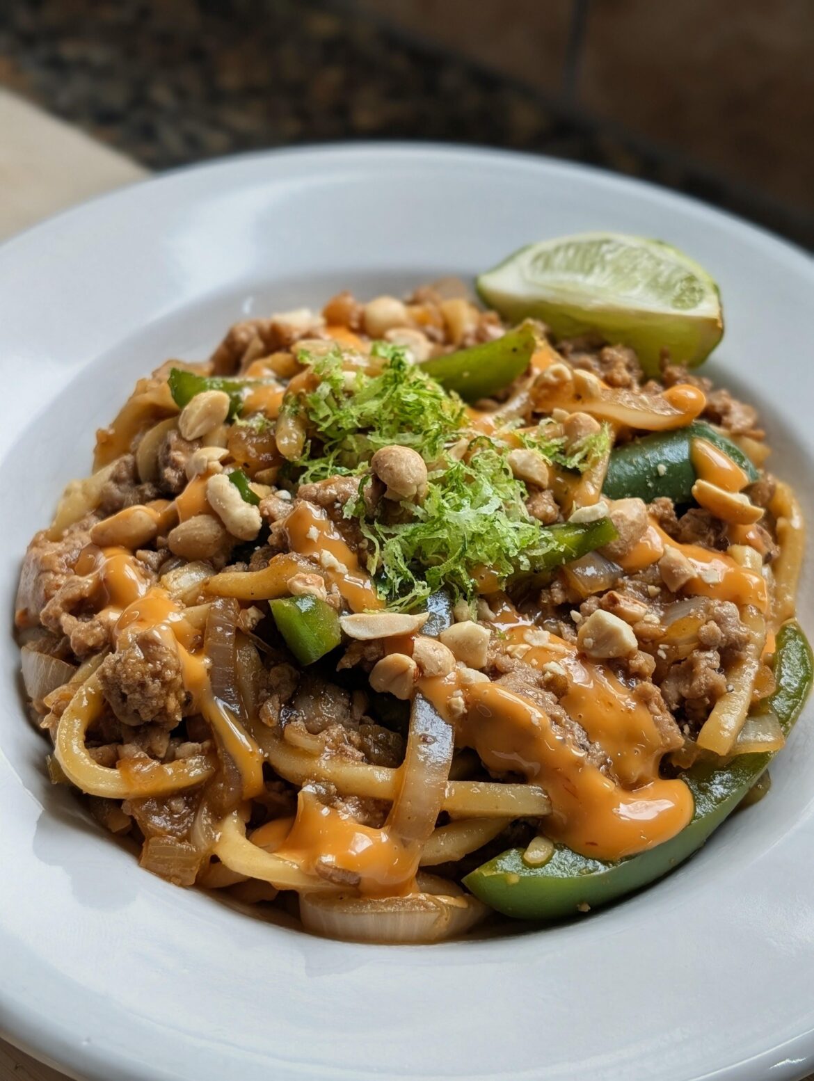 Ginger Soy Pork & Bell Pepper Udon