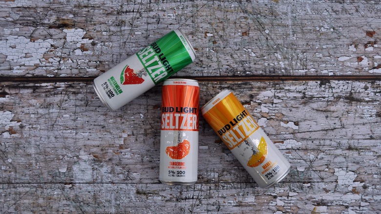 Cans of Bud Light seltzer