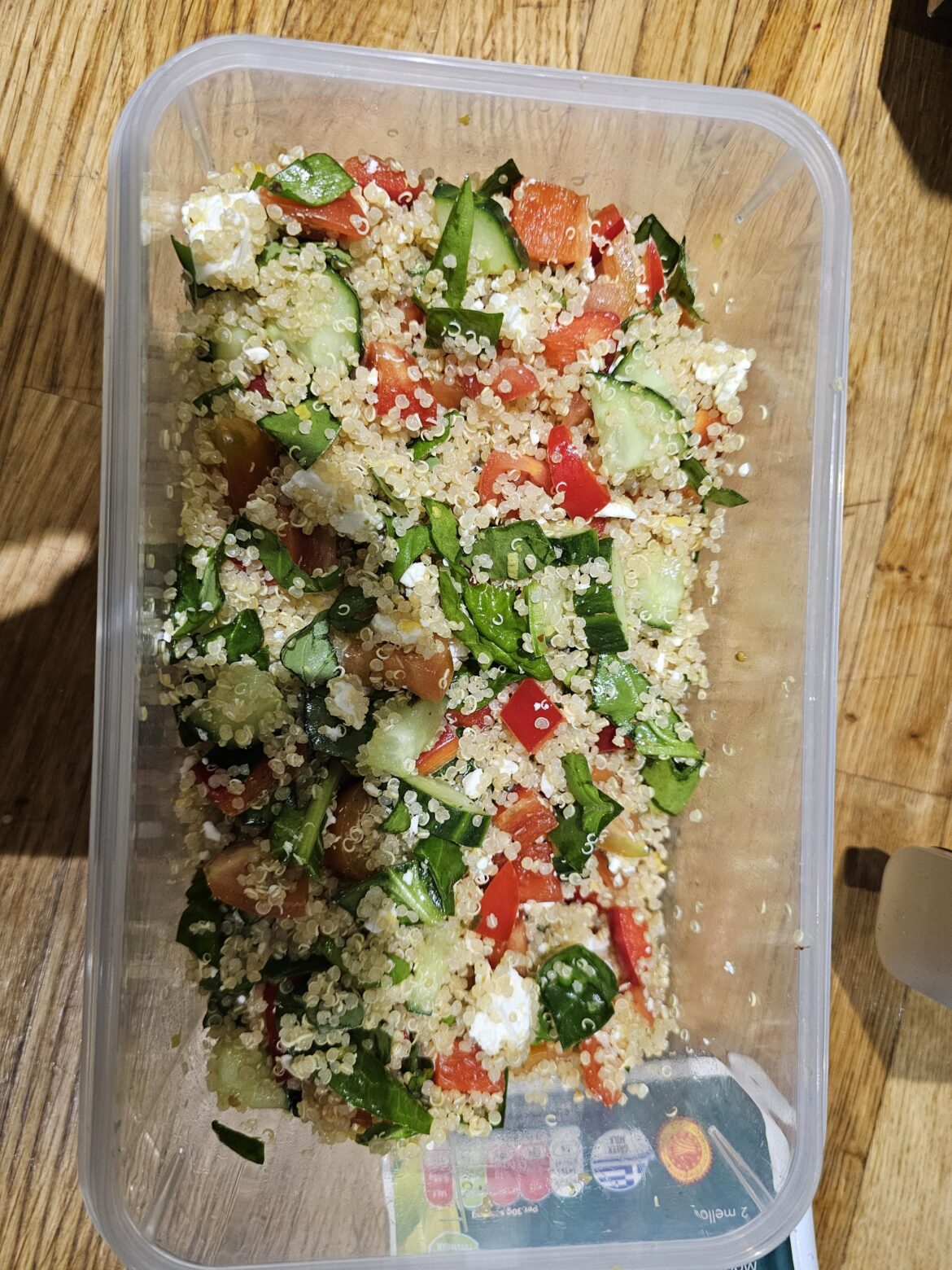 Started the Mediterranean diet today and this is my first meal (lunch meal prep)