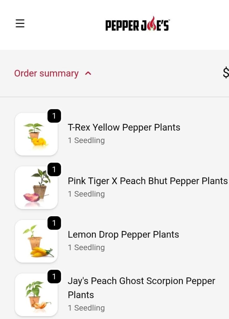 This Season's Pepper Experiment