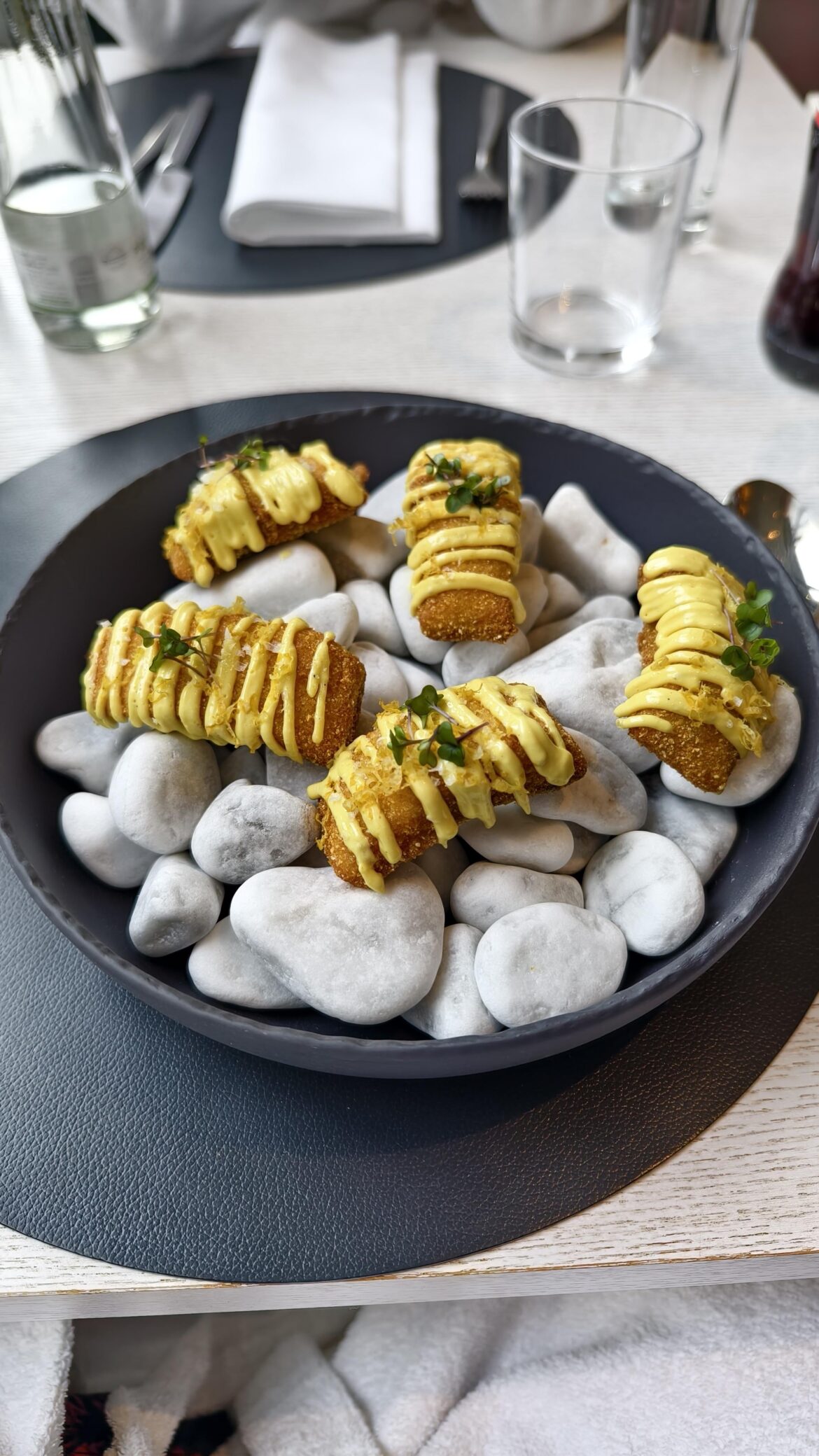 Fried Fish on Pebbles
