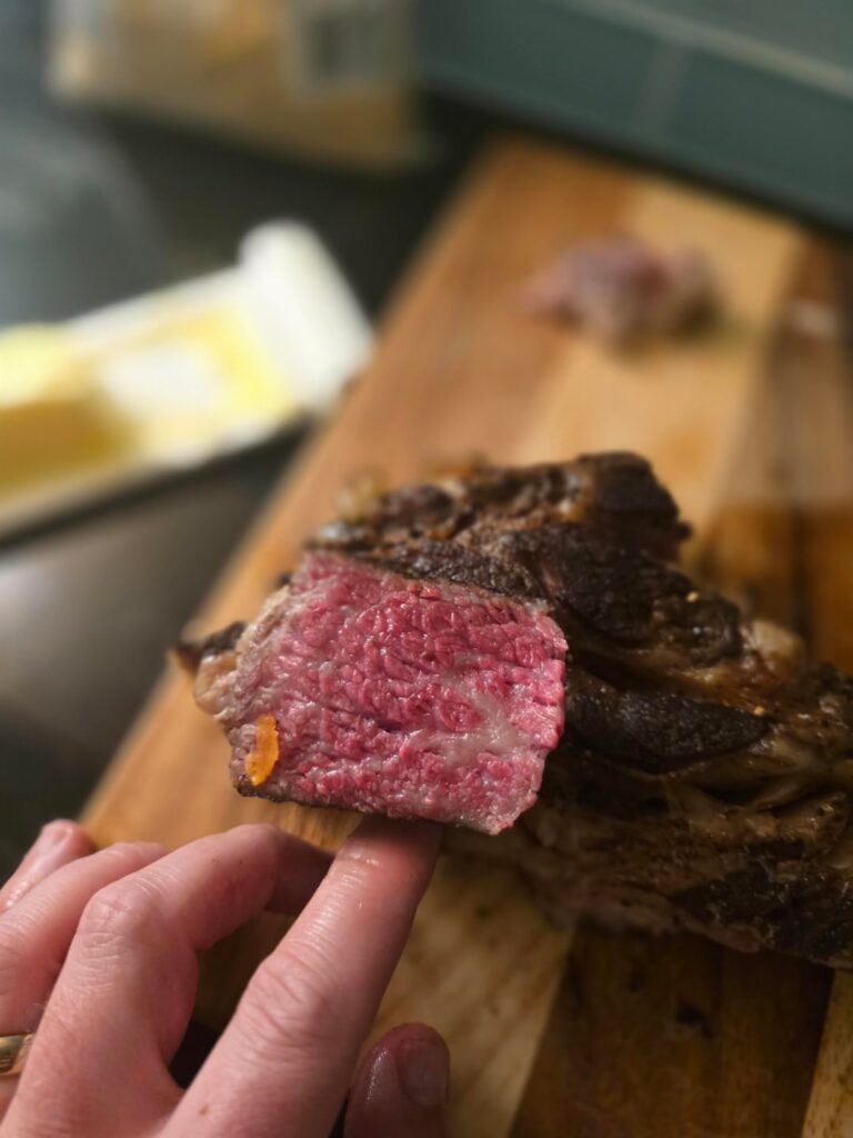 (OC) Poor Man's Prime Rib. Chuck Pot Roast Sous Vide for 36 hour