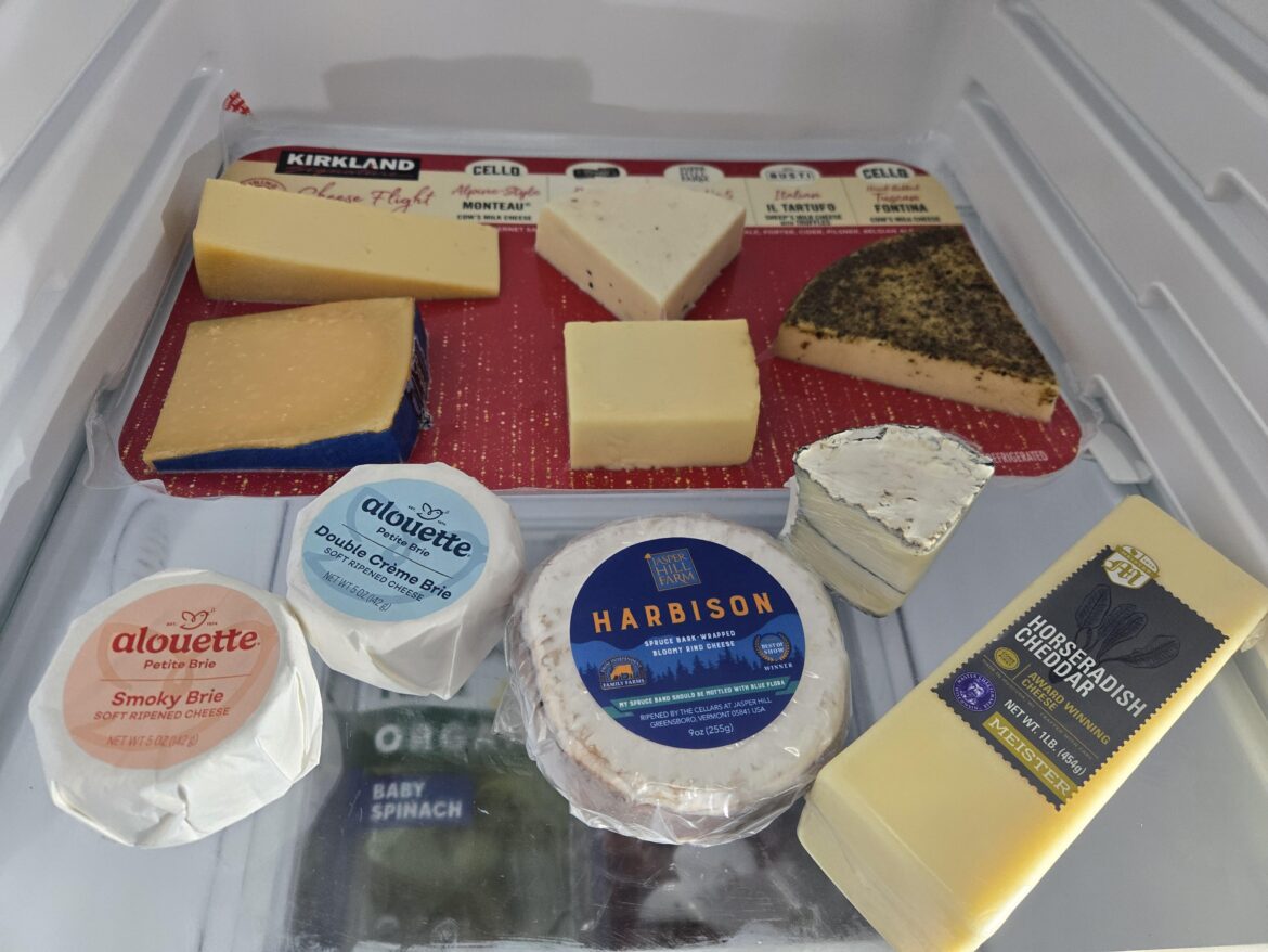 My refrigerator cheese shelf