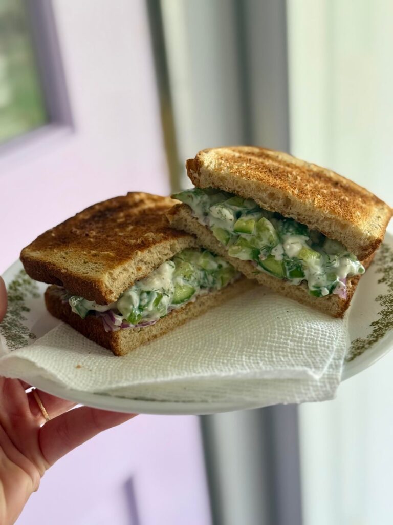 Cucumber Salad Sandwich