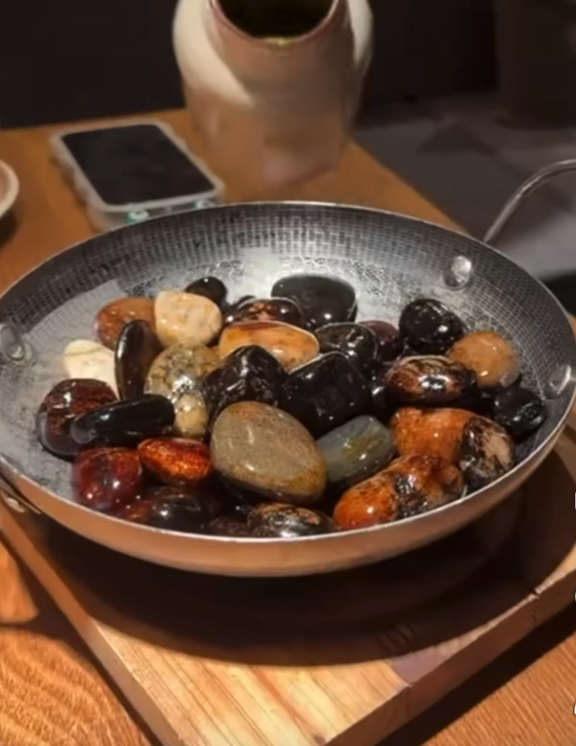 Between the sound of rocks scraping together and the idea of cracking a tooth, this is pretty much my worst sensory nightmare.