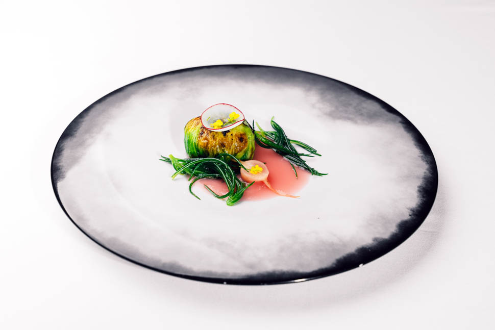 carlo cracco Sogliola fondente fagiolini ravanelli e pane allaceto copia