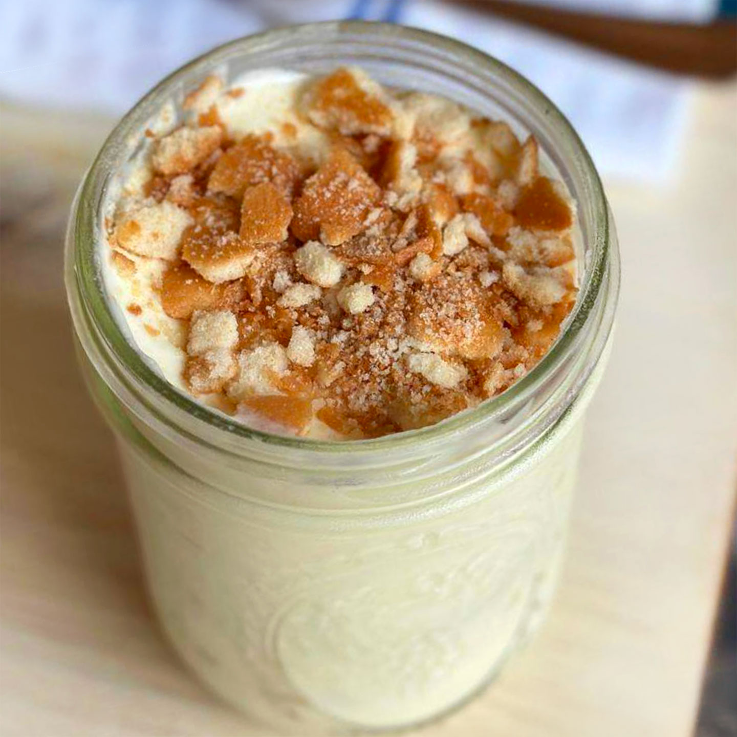 Haberdish's banana pudding comes served in a Mason jar. © Haberdish/Haberdish