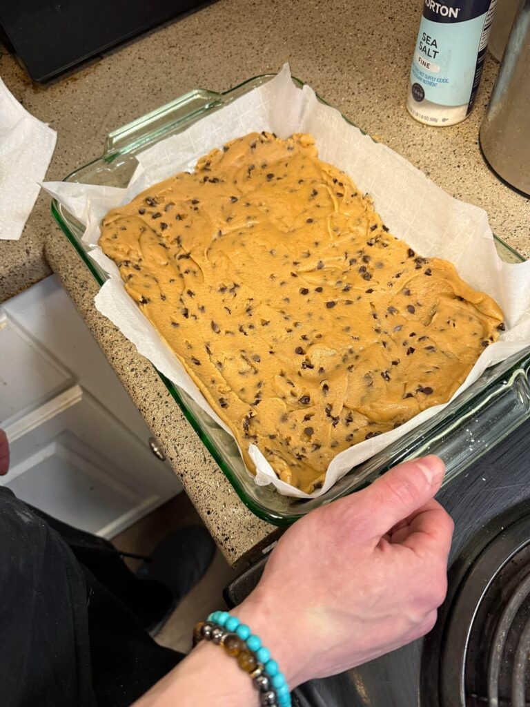 Husbands Cookie Bar Update!