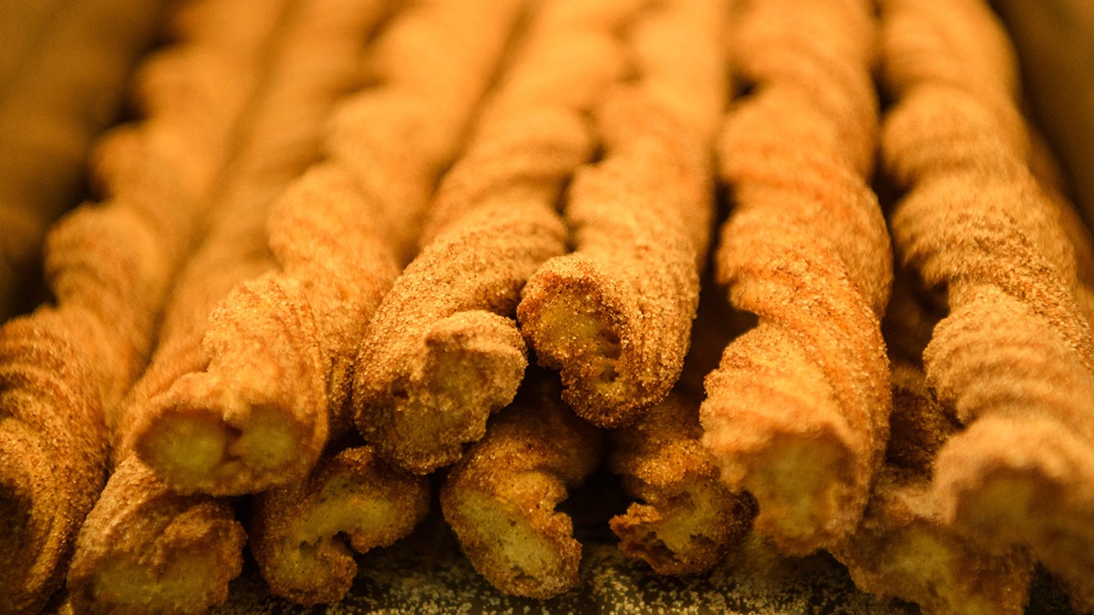 Churros kept warm at Costco food court during a store's grand opening in 2019.