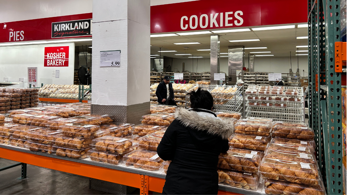 Woman shopping at bakery at Costco