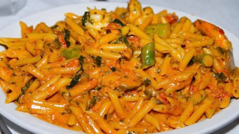 Pasta dish from La Scarola restaurant