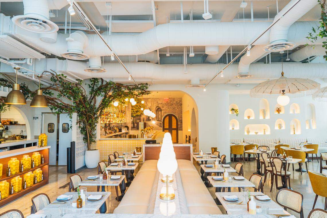 The interior of Motek in Miami Midtown.