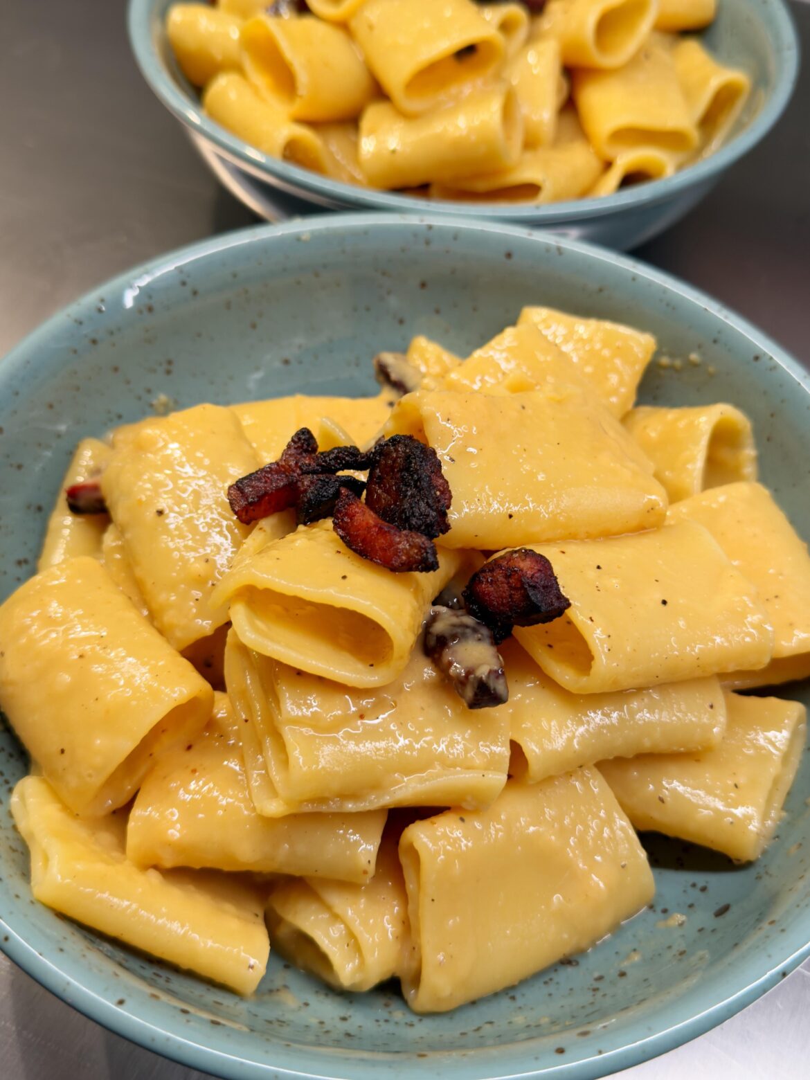Paccheri alla carbonara