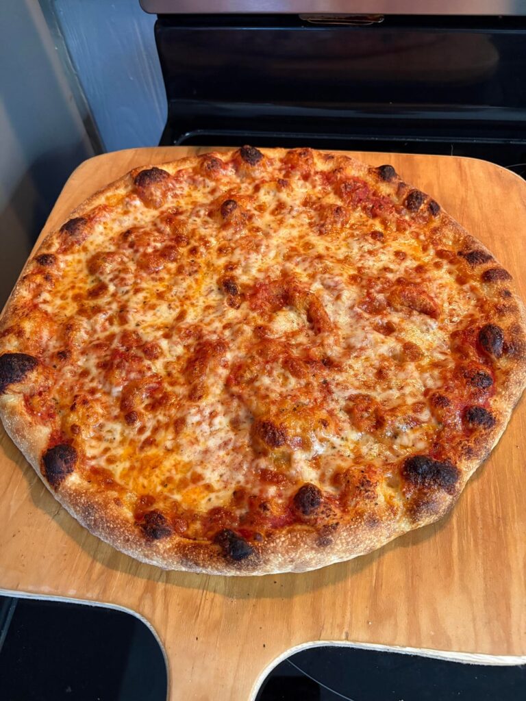 16” cheese in the vevor oven