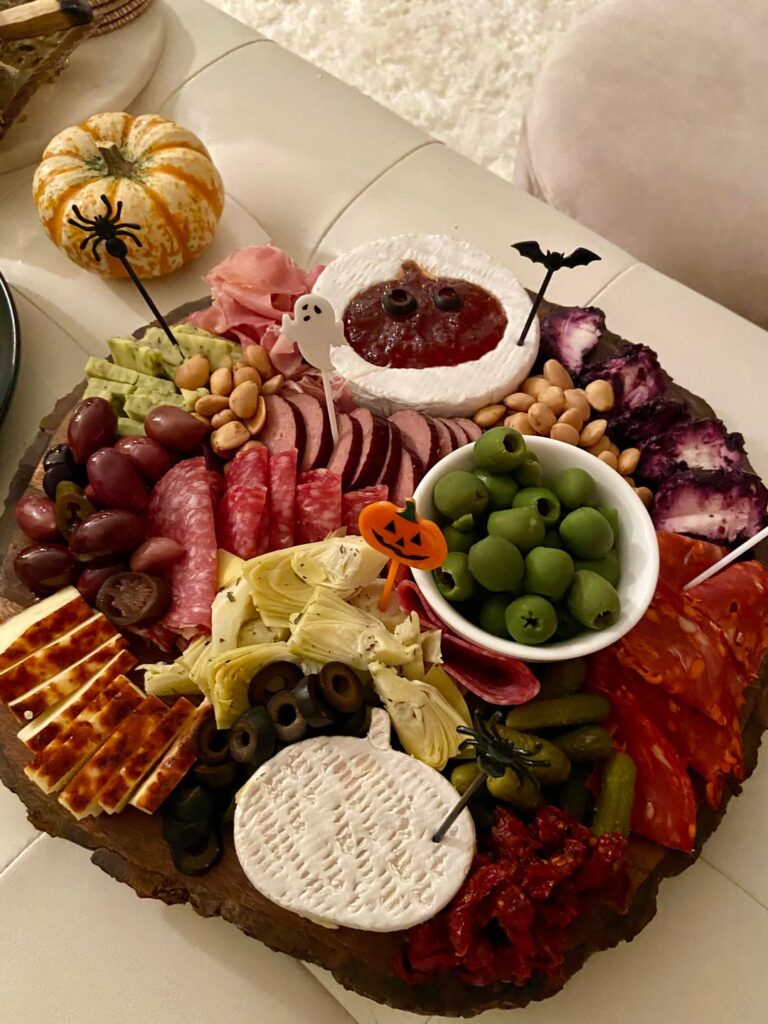 Wrong holiday, but here’s my charBOOterie 👻