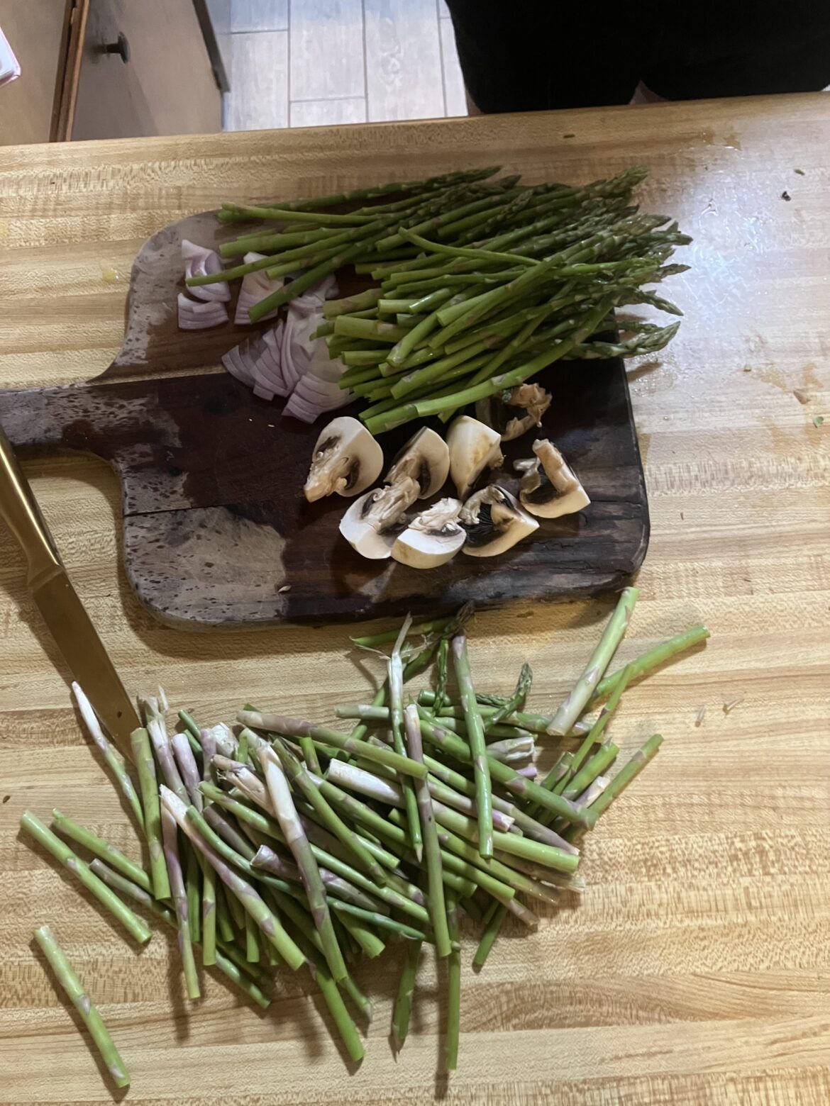 How to get perfect asparagus every time. (B & B method)