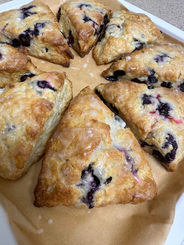 Blueberry lemon scones