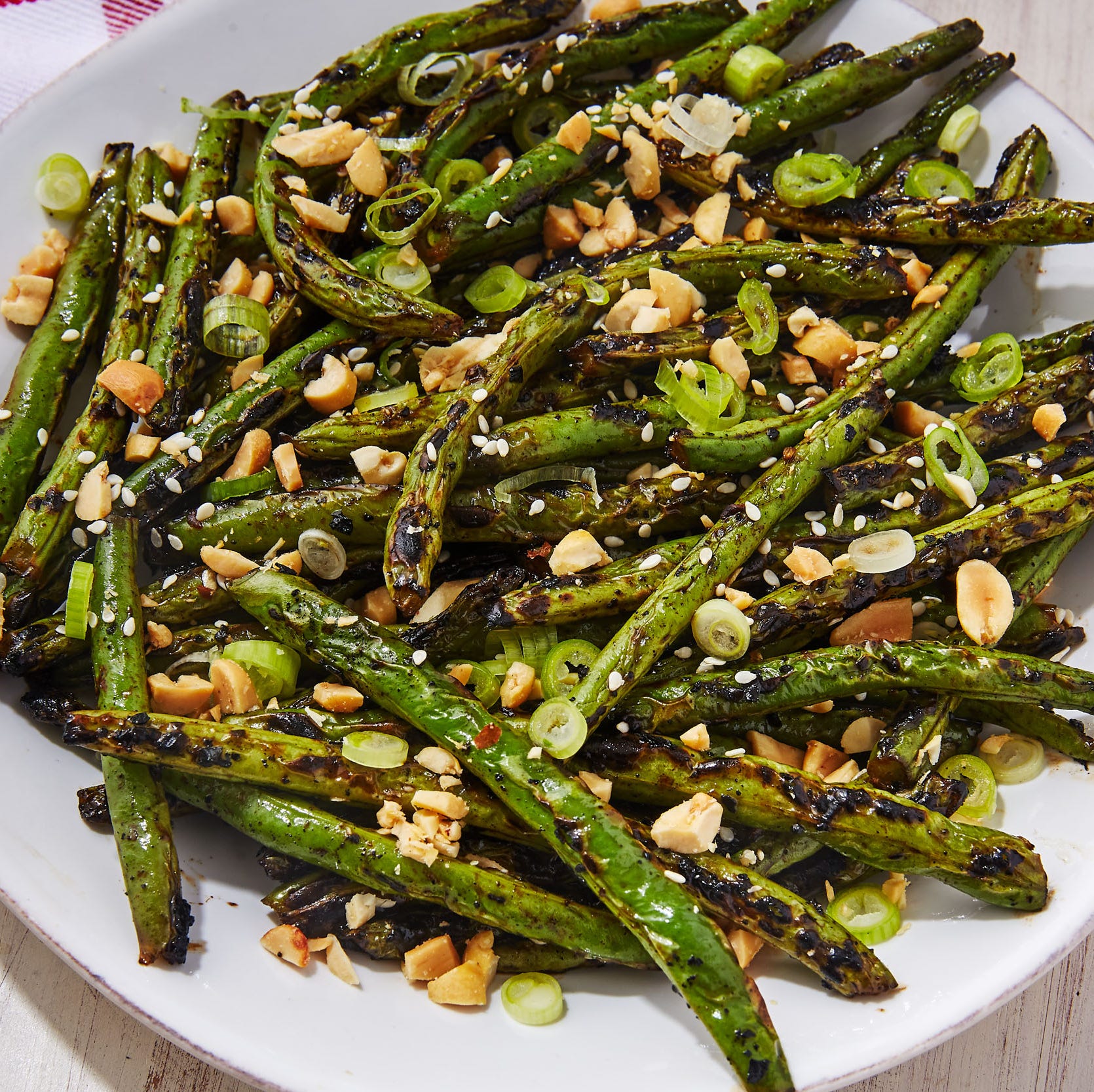 grilled green beans