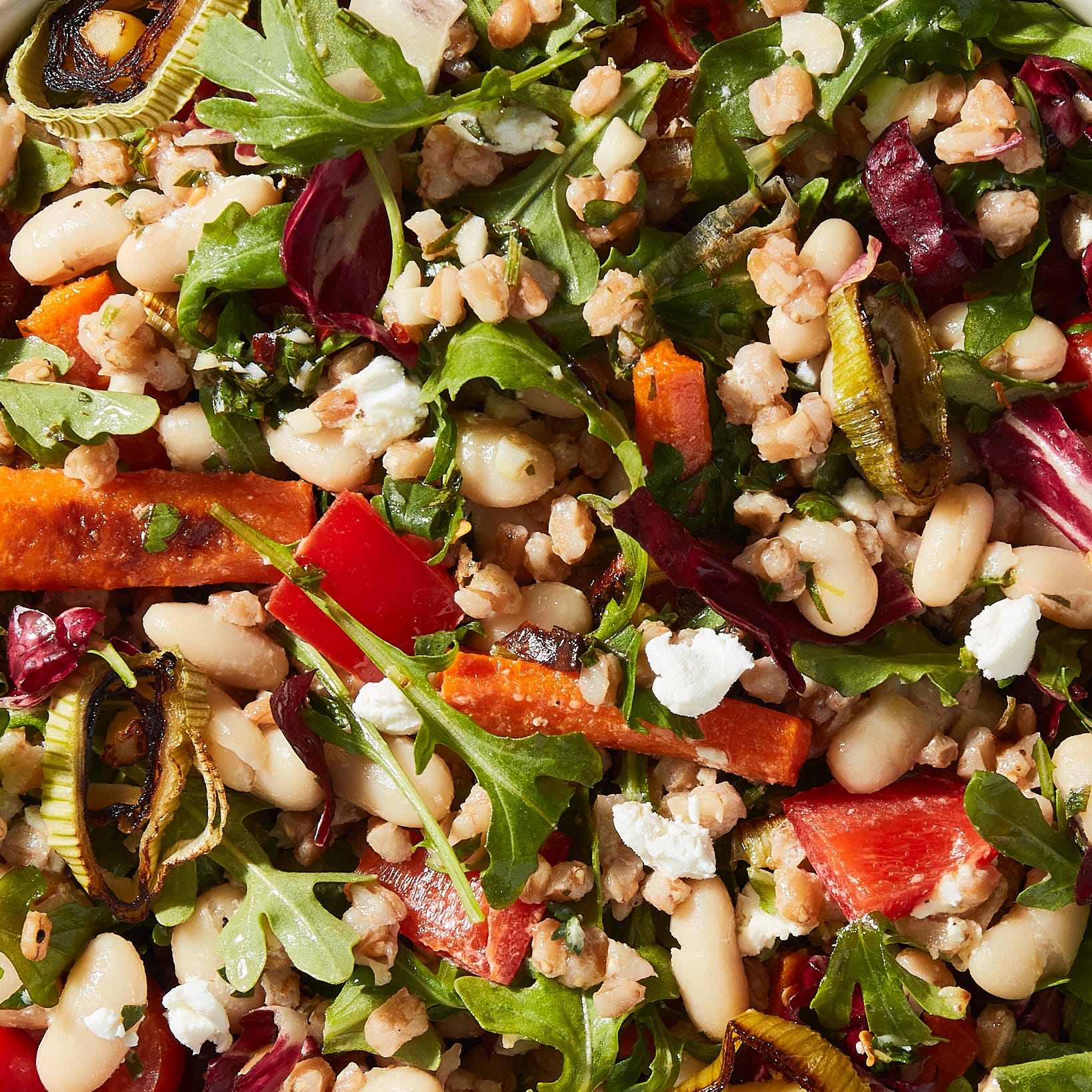 farro and white bean salad