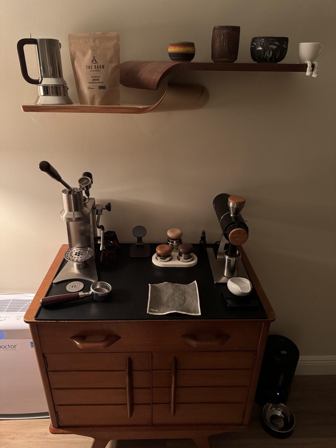 My competed espresso station. That is all
