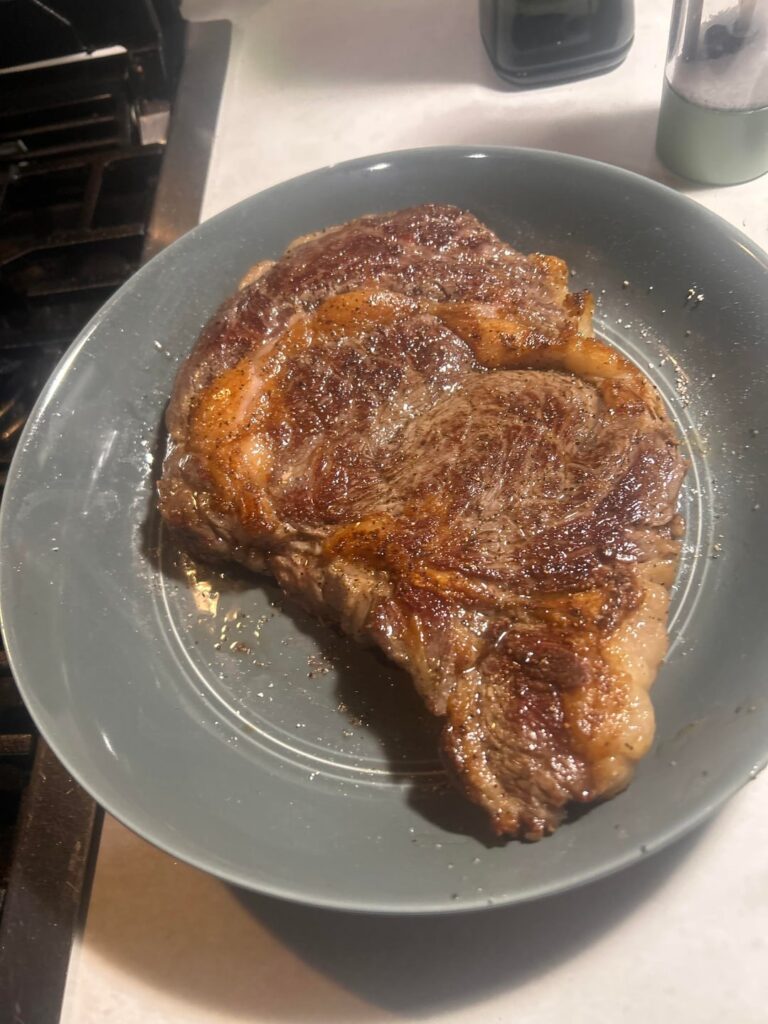 Jalapeno mushroom onions ribeye