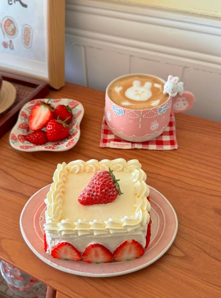 Strawberry cake 🍓