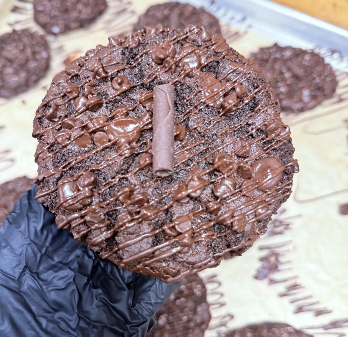 Triple chocolate cookie