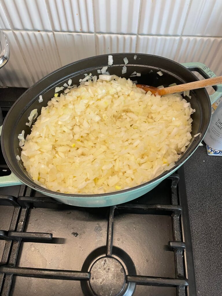 2kg of onion caramelised for gulash