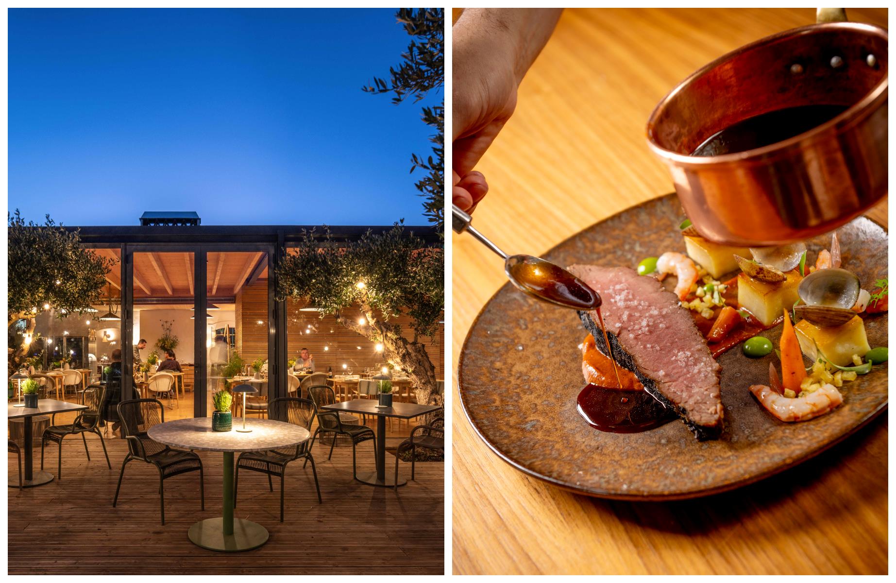 At Malhadinha Nova, Chef Joachim Koerper’s terroir-driven cuisine unfolds amid vine-framed views from the glass-walled dining room and olive-lined terrace. © João Guimarães/Malhadinha Nova , Humberto Mouco/Malhadinha Nova 