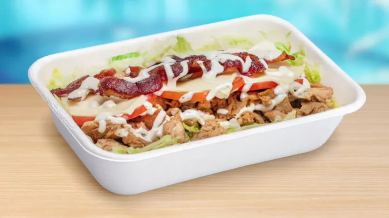 A Jersey Mike's Sub in a Tub by the pool