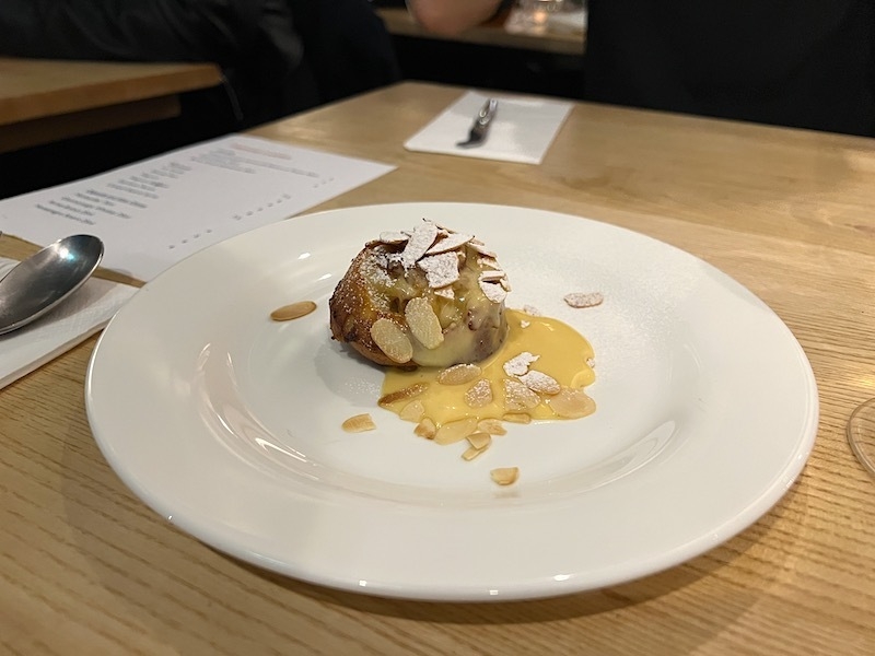 Apple Financier At Stretford Canteen French Restaurant Manchester