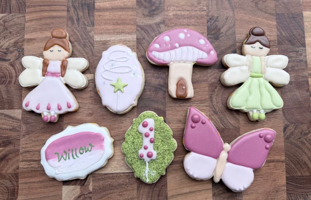 Fairy 1st Birthday cookies