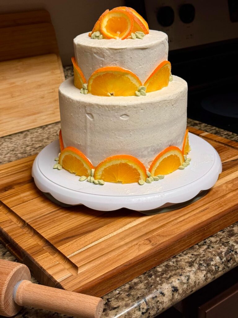 First tiered cake ever!