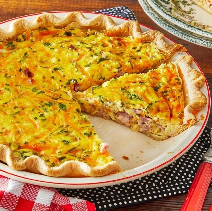 ham and cheese quiche for easter lunch