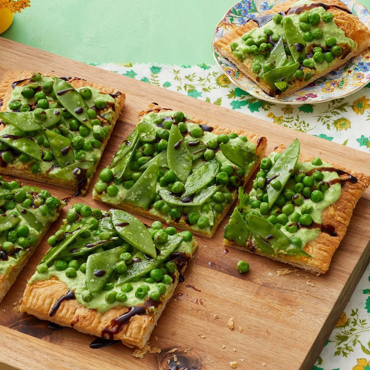 spring pea tart for easter lunch
