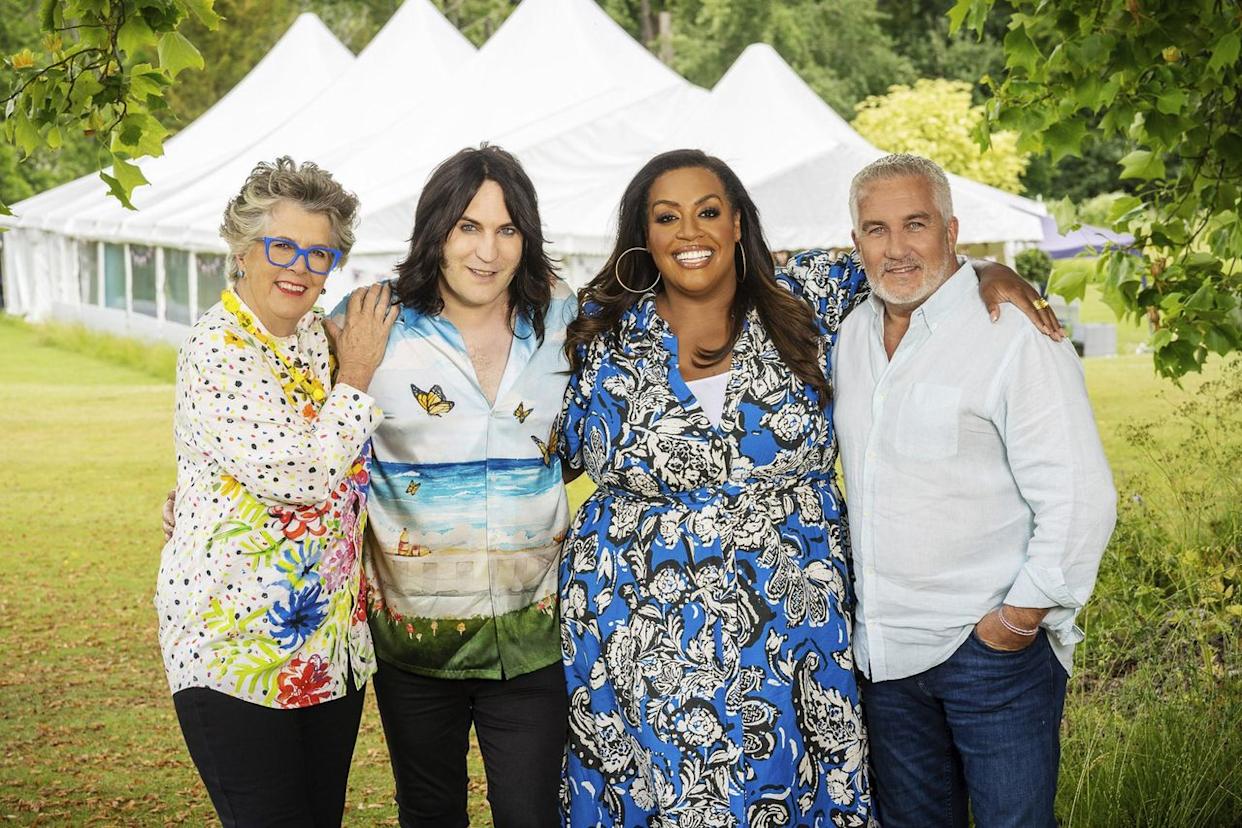 Prue Leith, Noel Fielding, Alison Hammond, and Paul Hollywood in 'GBBO'Credit: Everett