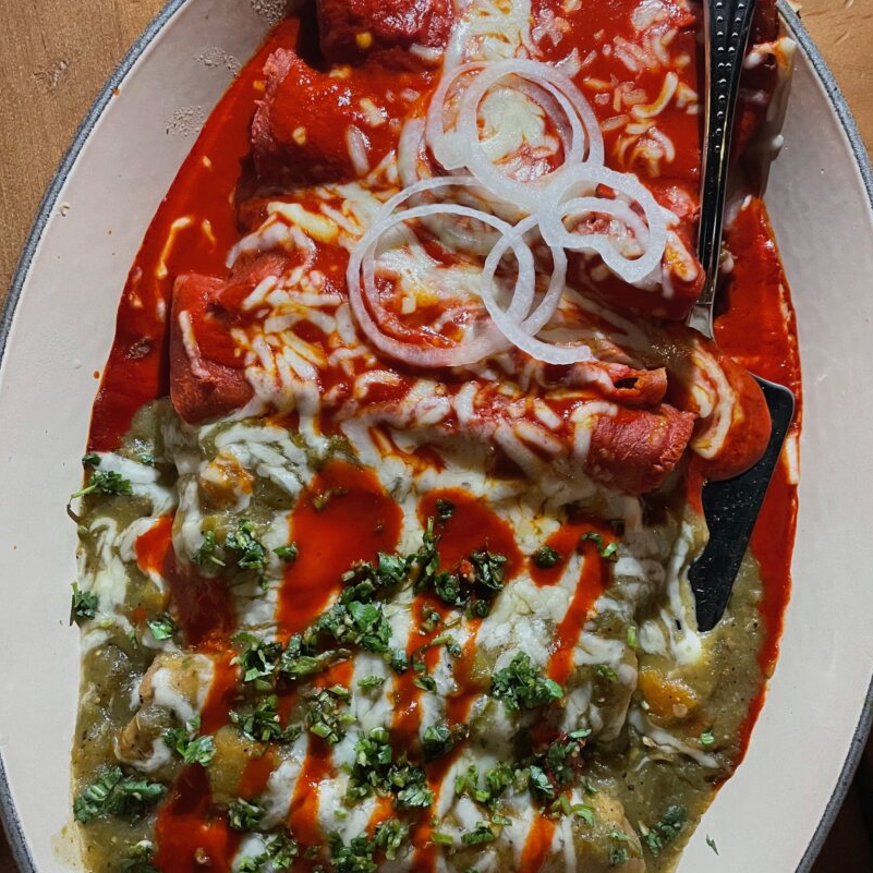 CHRISTMAS ENCHILADA SAUCES 
Pitmaster John Lewis shares his recipes for the borderland red and green chile sauces of his childhood.
Get the recipe