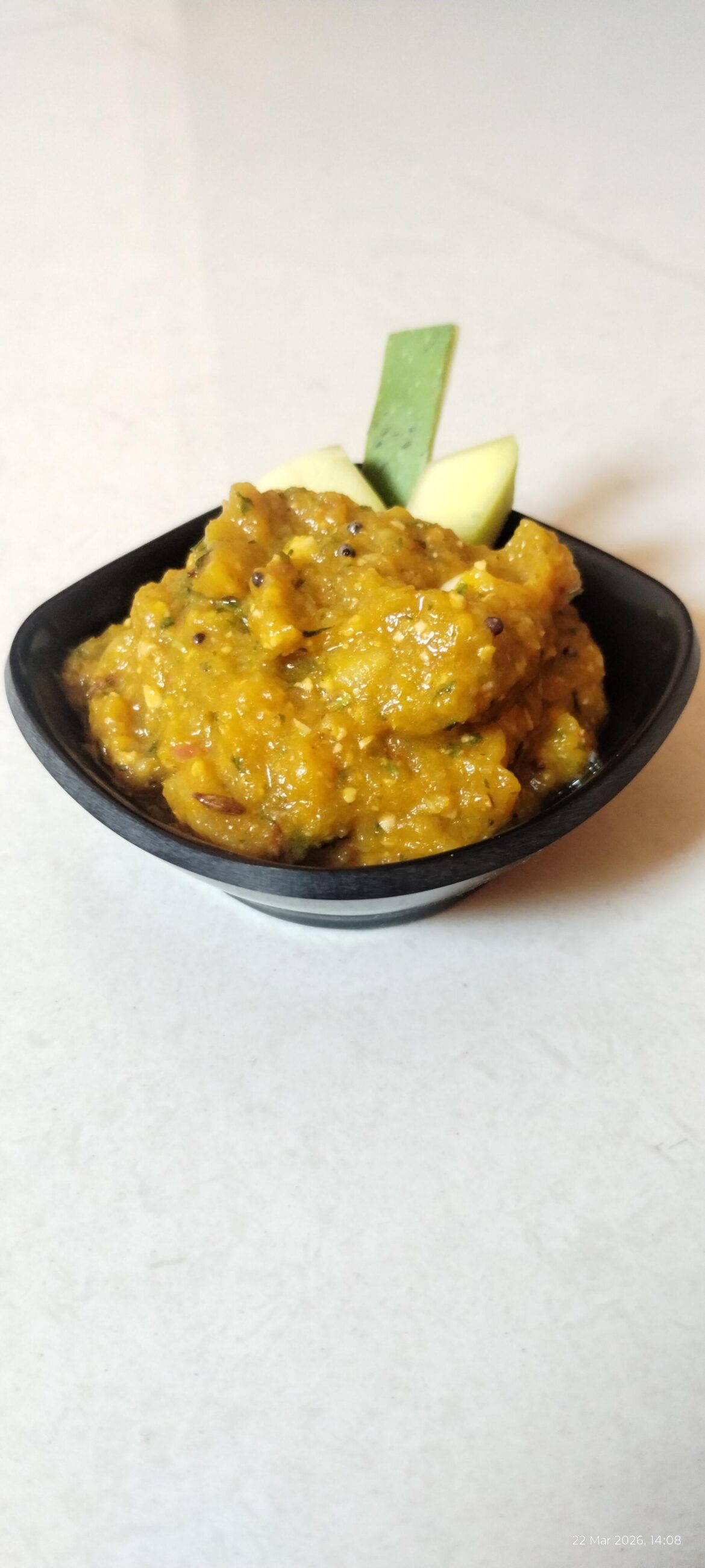 Homemade Indian style Raw Mango Chutney "Kairi Chutney"