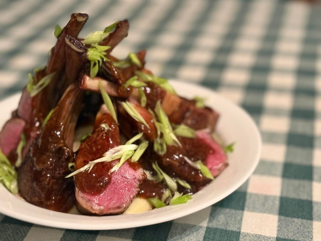 Cantonese style Frenched lamb chops with Joel Robuchon’s Michelin Star mashed potatoes