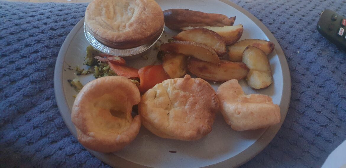 Leftover scran found in the oven