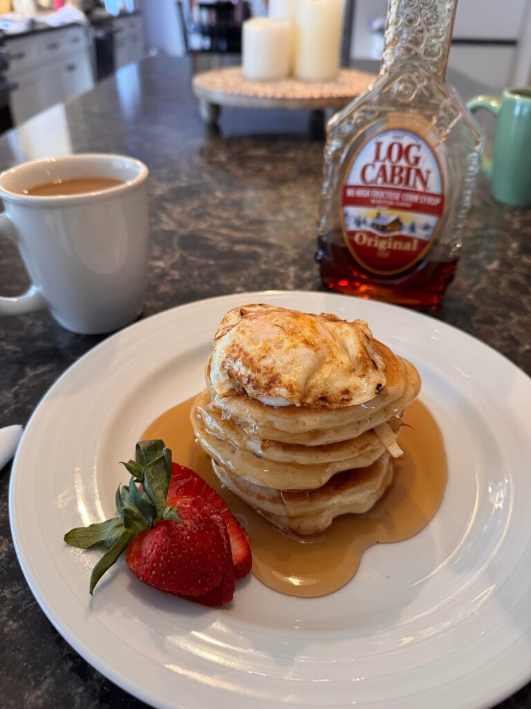 Pancakes & Porkroll stacks