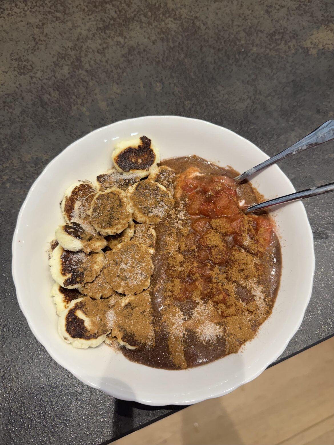 48g protein syrniki breakfast😋