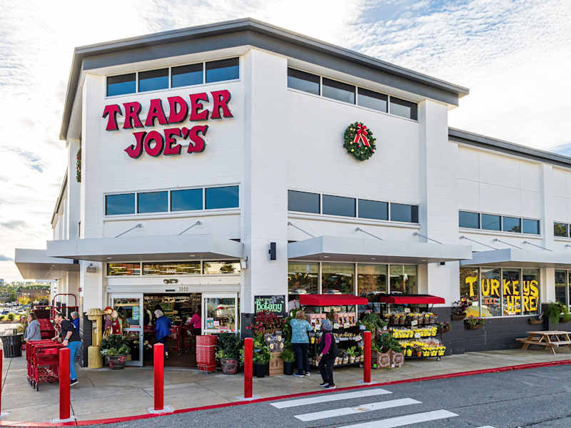 Raleigh, North Carolina USA-11 16 2022: Trader Joe's is a Specialty Grocery Store Chain Based in California.