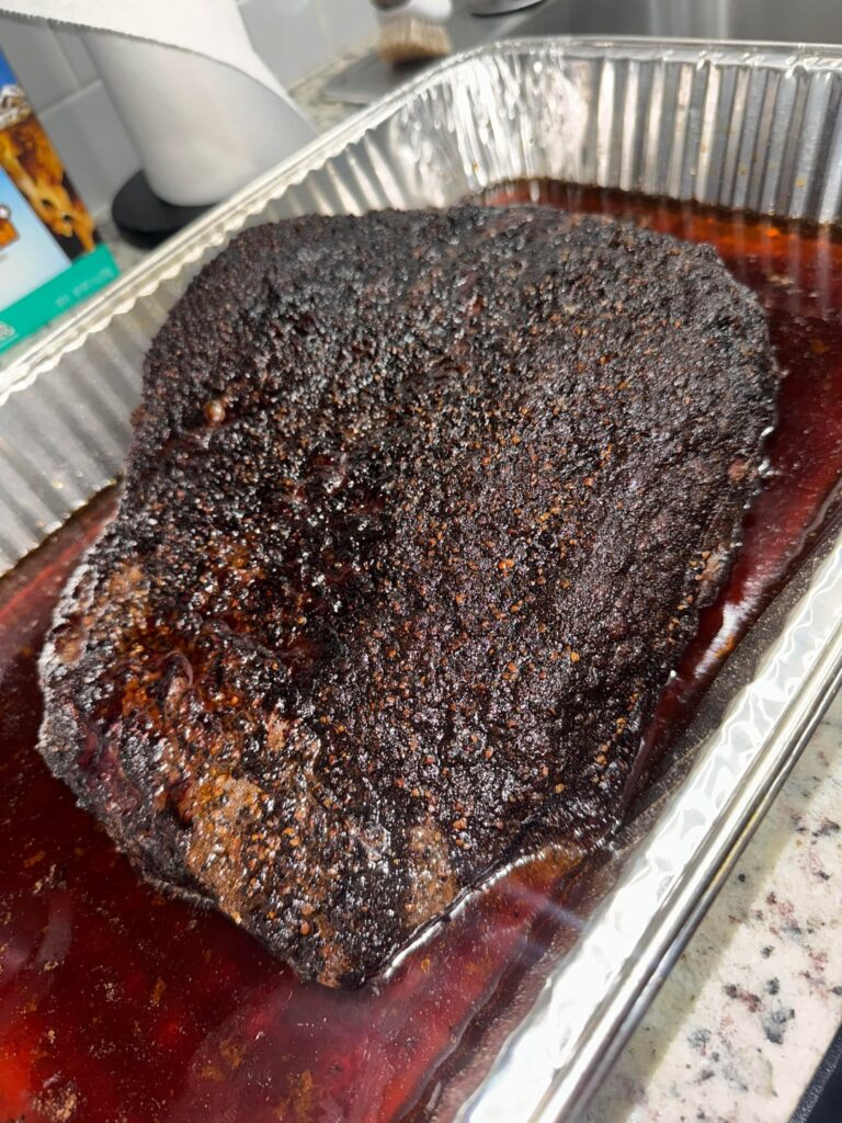 18 hour brisket on the Traeger 🔥