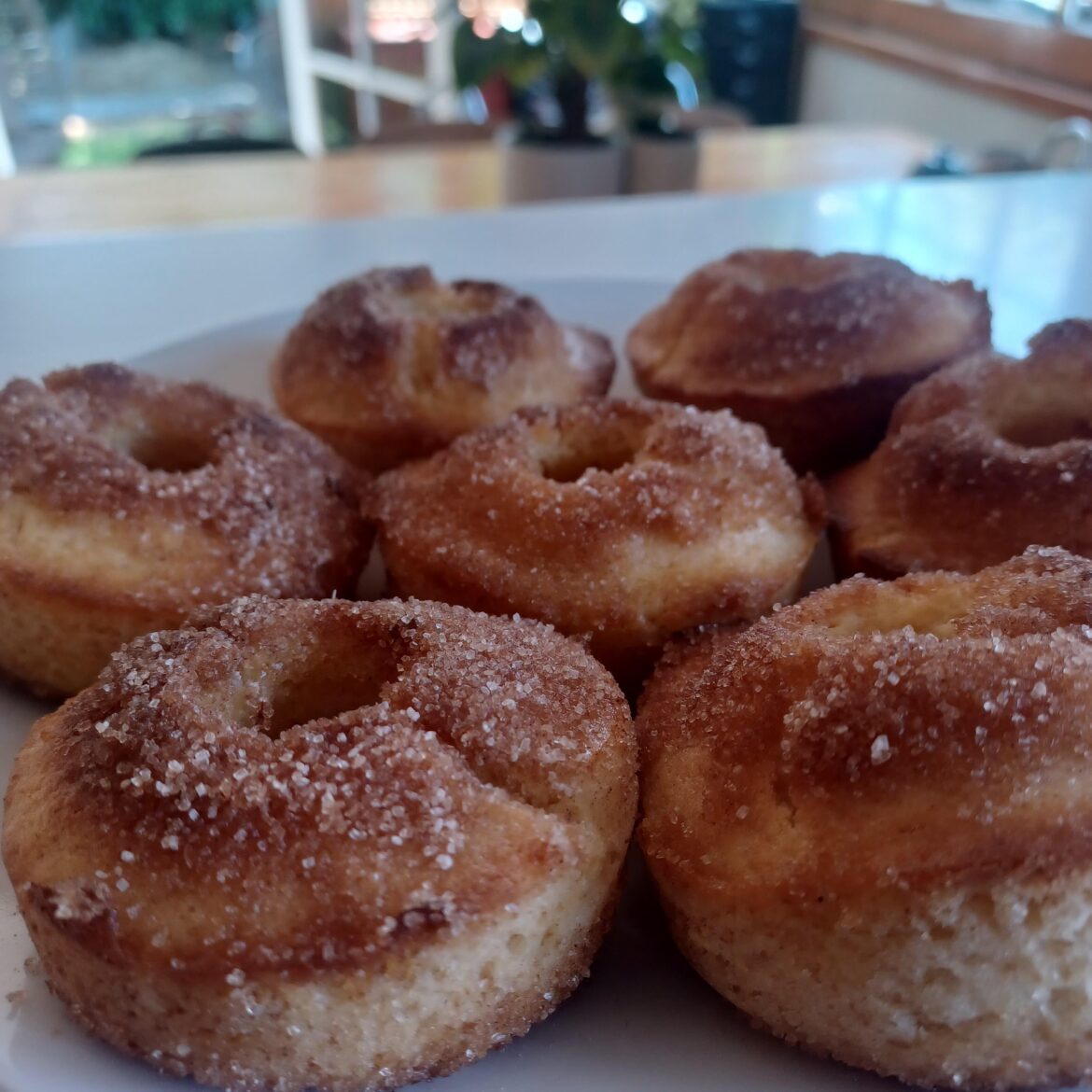 Homemade cinnamon donuts
